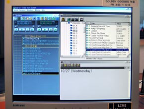 Arirang FM, big production studio, control monitor